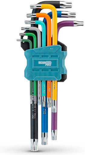 Bormann Pro Σετ 9 Κλειδιά Torx σε Σχήμα L BHT7242