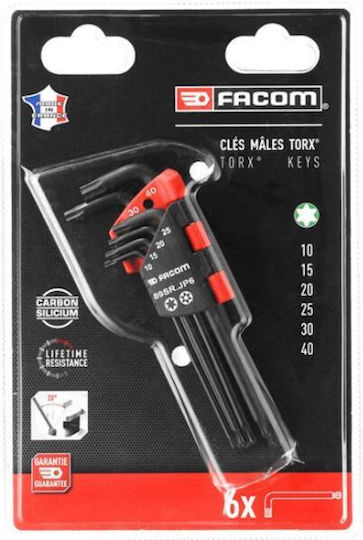 Facom Σετ 7 Κλειδιά Torx σε Σχήμα L