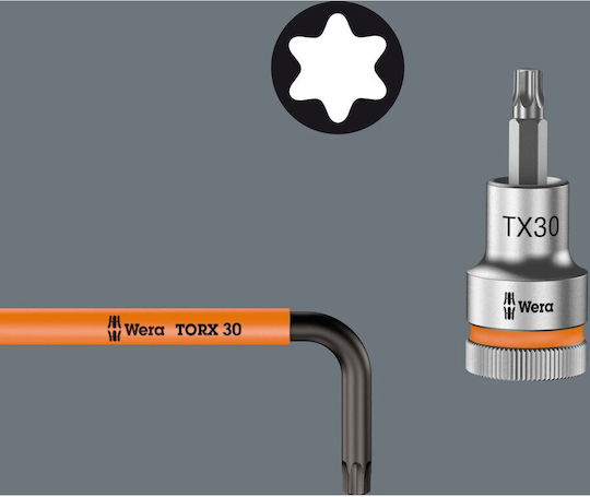 Wera Σετ 9 Κλειδιά Torx σε Σχήμα L 967/9 TX Multicolour HF