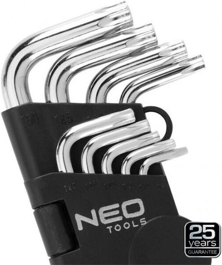 Neo Tools Σετ 9 Κλειδιά Torx σε Σχήμα L