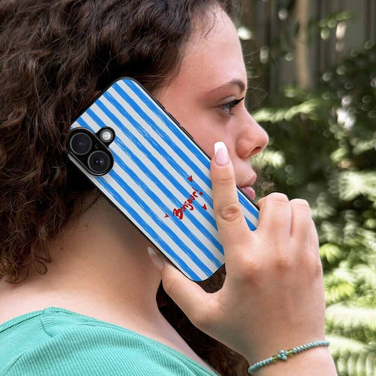 Sonique Stripe Stories Series Handyhülle Honor 90 Lite 5G Bonjour Blau