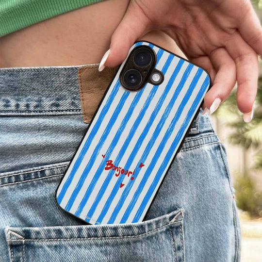 Sonique Stripe Stories Series Handyhülle Honor 90 Lite 5G Bonjour Blau