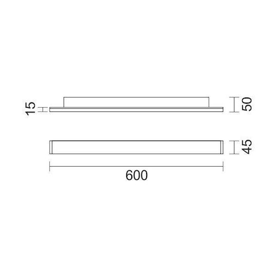 Spot Light LED Iluminare Liniară Plafon 30W Alb Cald IP20