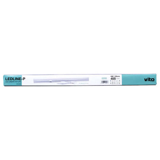 Vito LED Lumina liniară Lumină Plafon 4W Alb natural IP20 cu Intensitate Reglabilă L31.1xL3.5xÎ2.2cm