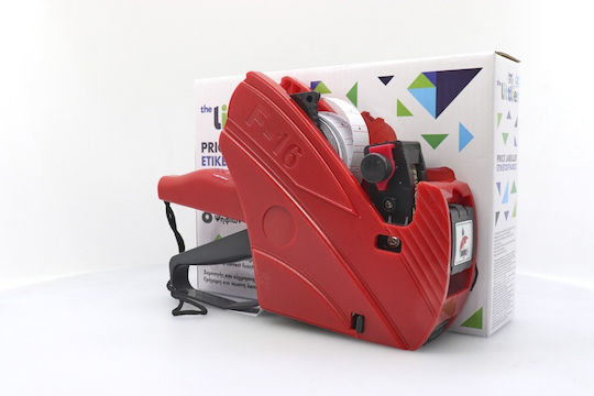 Luna F-16 Mechanical 1 Row Portable Label Maker Red 656718