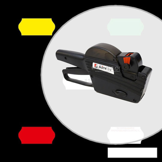 Blitz C6 Mechanisch Tragbarer Etikettendrucker 1 Zeile in Schwarz Farbe