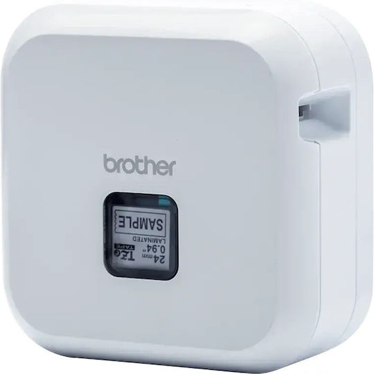 Brother P-touch CUBE Plus PT-P710BT Electronic Handheld Label Maker in White Color