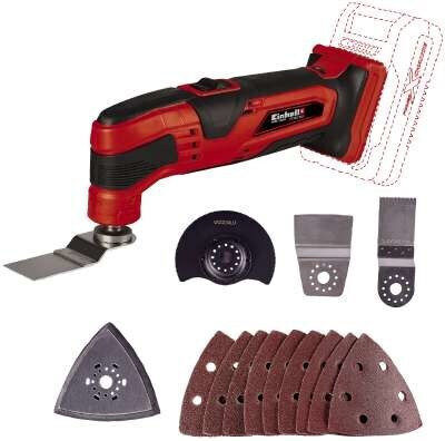 Einhell TC-MG 18 Li Παλινδρομικό Πολυεργαλείο 18V Solo με Ρύθμιση Ταχύτητας