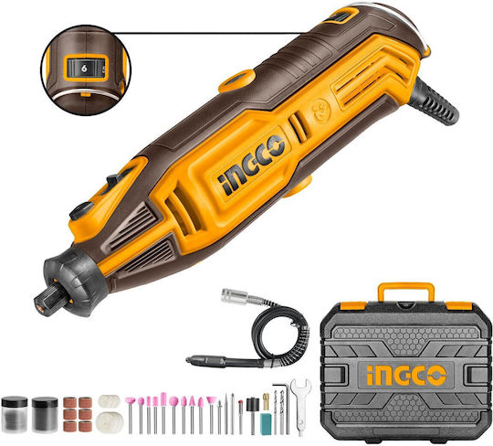 Ingco MG13328 Ротационен Електрически Мулти Инструмент 130W с Регулиране на Скоростта