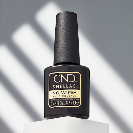 CND Shellac No-wipe+ Top Base Coat für UV/LED Halbmatt Nagellacke 12,5ml