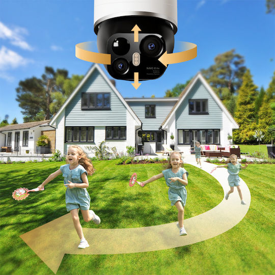 Dreame Navo Elite 1 Outcam IP Двойна Камера За Видеонаблюдение Wi-Fi 4K Водоустойчива На Батерии С Двупосочна Комуникация