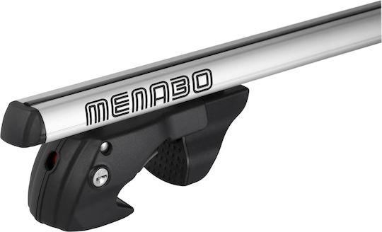 Mp.9470/mb-1 Menabo Set Bare De Acoperiș Din Aluminiu Tip Sherman XL Argintiu Audi A4 Allroad B8 04/2009 > 05/2016 5 Uși Bare Ridicate Lungime 135cm 2 Buc 9470/mb