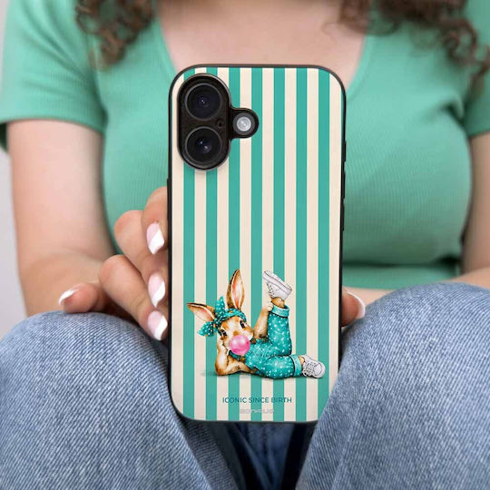 Sonique Stripe Stories Series Oppo A80 5g Iconic Bunny Mobile Phone Case