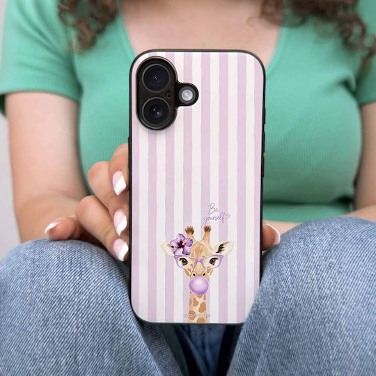 Sonique Stripe Stories Series Case Oppo Find X3 Lite 5g Lilac Giraffe Bubblegum