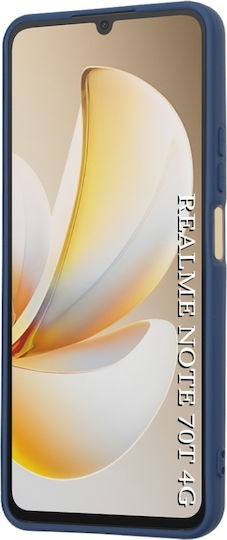 Rückseite Umschlag aus Silikon Marineblau für Realme Note 70t
