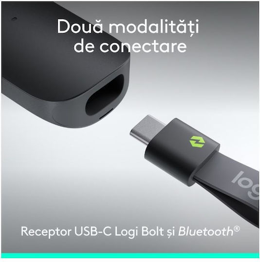 Logitech Pointer with Green Laser in Grey Colour