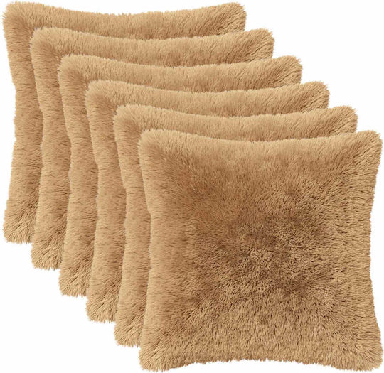 vidaXL Perna De Canapea Heerlen Fleece Taupe 35x35 Cm