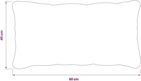 vidaXL Sofa-Kissen Heerlen Vlies Schwarz 40x60cm