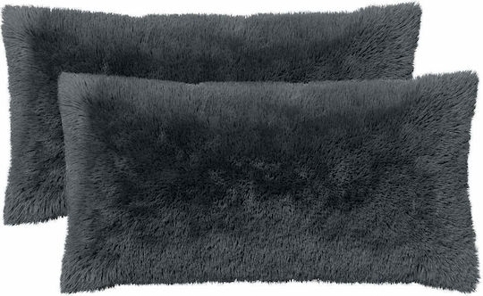 vidaXL Sofa Cushion Heerlen Fleece Anthracite 40x80cm