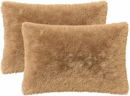 vidaXL Perna De Canapea Heerlen Fleece Taupe 50x75 Cm