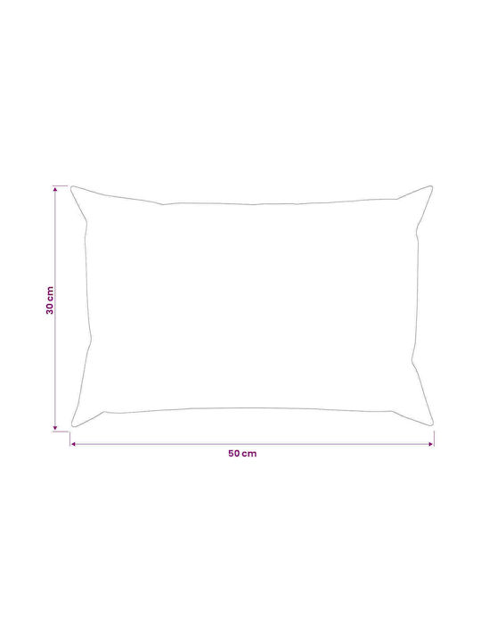 vidaXL Heerlen Sofa Cushion Black 30x50cm