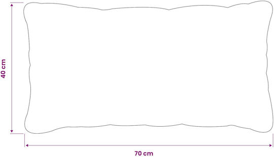 vidaXL Sofa-Kissen Heerlen Vlies Schwarz 40x70cm