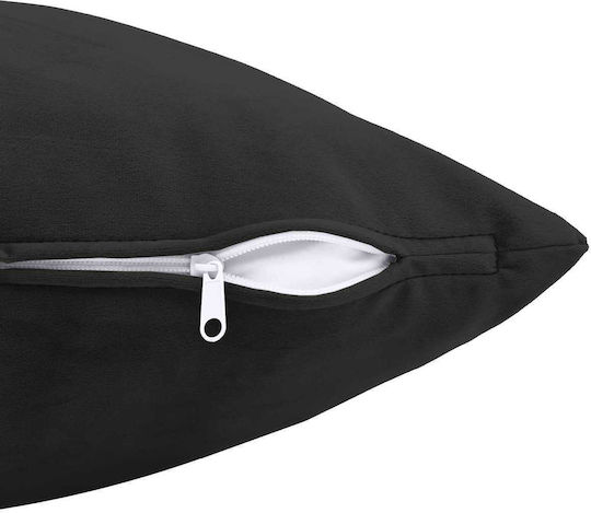 vidaXL Sofa Cushion Heerlen Velvet Black 60x60cm