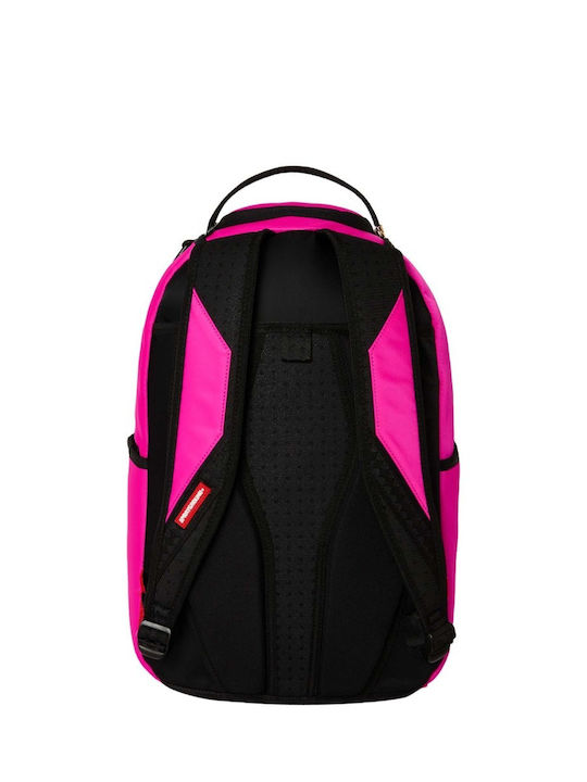 Sprayground School Backpack Junior High-High School Backpack Shark Central White Stencil Shark Pink Dlxsv
