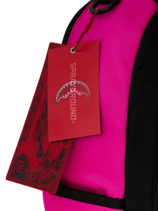 Sprayground Schulranzen Rucksack für Junior High-High School Shark Central Weiß Fuchsie Dlxsv