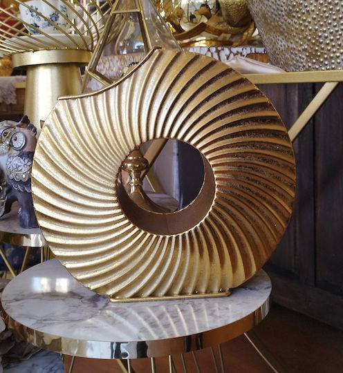 Dekorative Metallische Goldene Vase Dekorative Metallische Goldene Vase