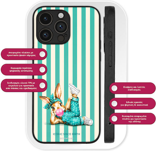 Sonique Stripe Stories Series OnePlus Nord 2 5G Iconic Hasenohren Handyhülle