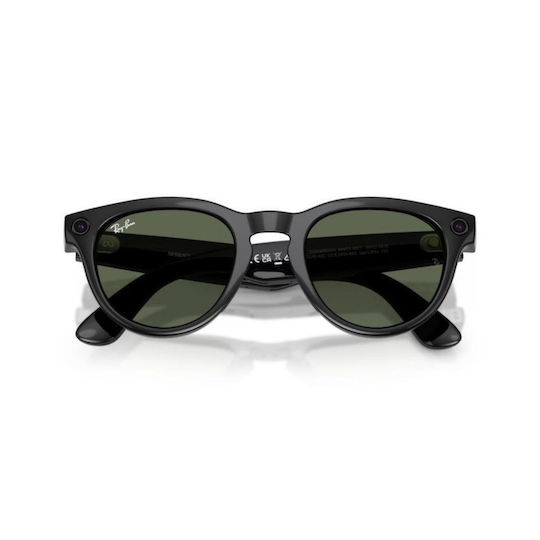 Ray-Ban Meta Headliner Lucios Gen 2 Rw4013f 601/71 51-23 Ochelari Inteligenți Low Bridge Fit Wi-fi 6 Bluetooth Cameră Înregistrare Video Asistent Vocal 32gb Flash Integrat Meta Ai Lentile G-15 Verzi Negru