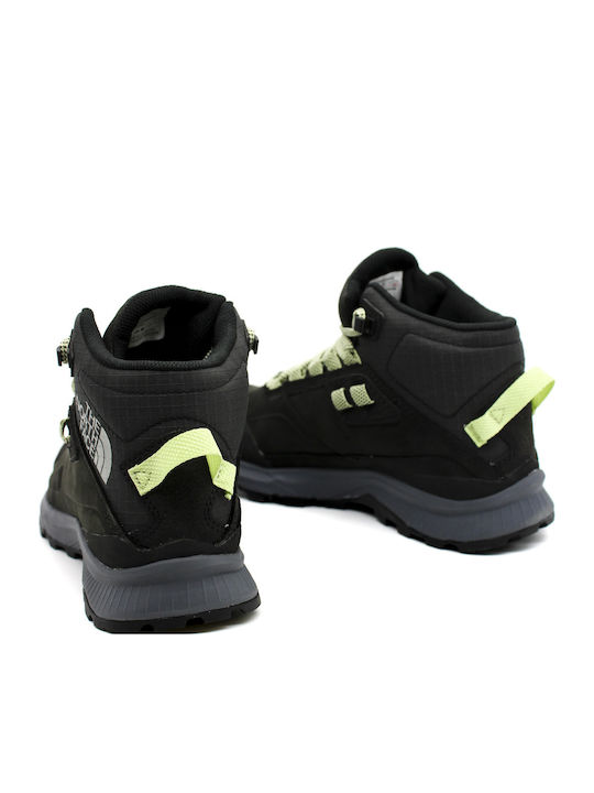 The North Face Cragstone Leather Mid Tnf Women's Hiking Boots Tnf Black Vanadis Grey