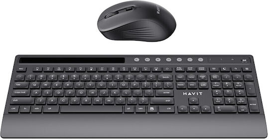 Havit KB242GCM Kabelloses Tastatur & Maus Set Englisch (US) Schwarz
