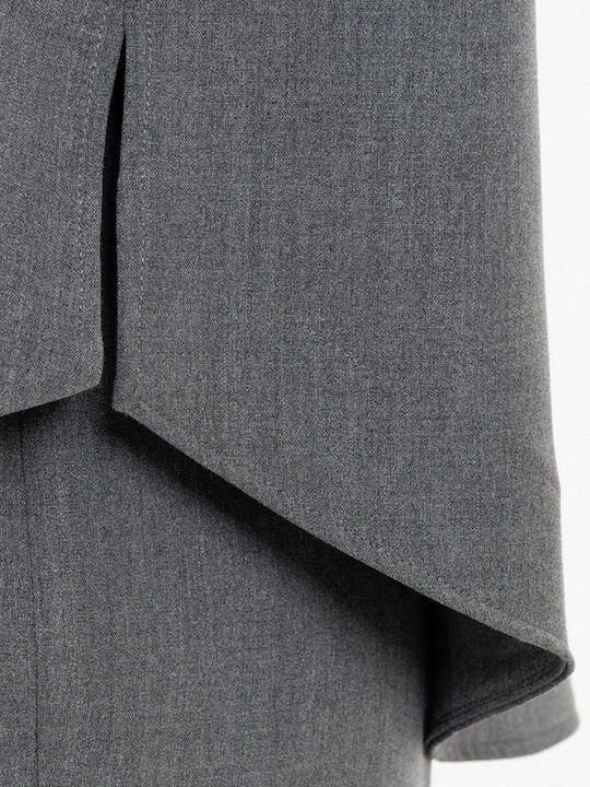 Damen Bluse Langärmelig Graue