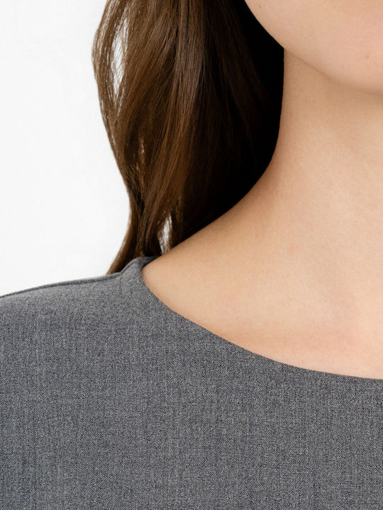 Damen Bluse Langärmelig Graue
