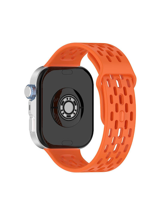 Силиконов калъф-каишка в оранжев цвят за Huawei Watch Fit 3 / 4 / 5 / 4 Pro / 5 Pro Силиконов калъф-каишка в оранжев цвят за Huawei Watch Fit 3 / 4 / 5 / 4 Pro / 5 Pro