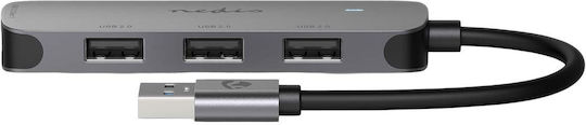 Nedis Hub 4 de Porturi USB 3.2 cu Conectare USB-A Gri