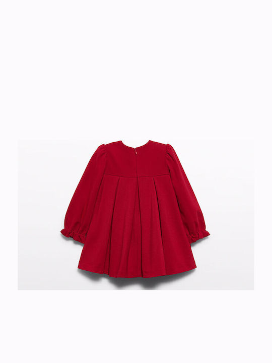 Mädchenkleid Gestrickt Rote