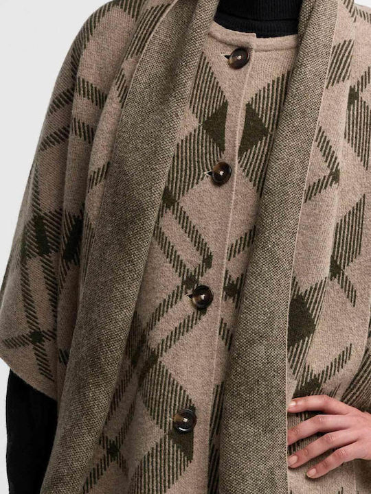 Дамска Кейп Warm Trench Multi