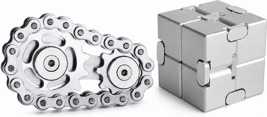 Cub Fidget Metalic Argintiu