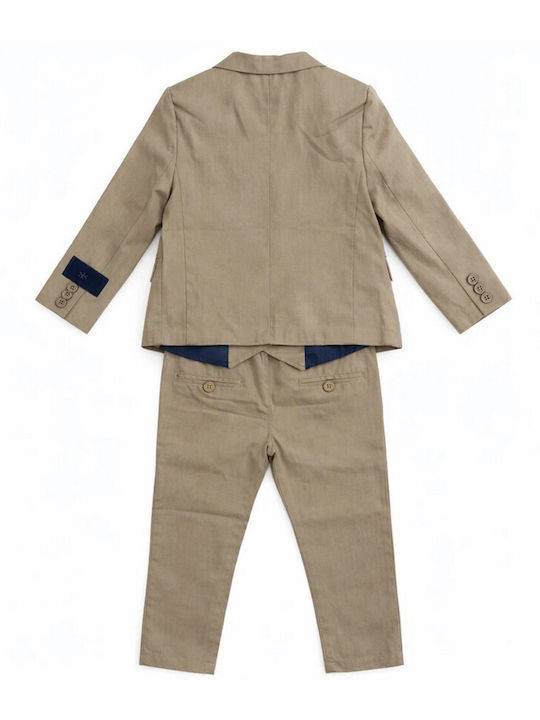 Kids Beige Vest Beige