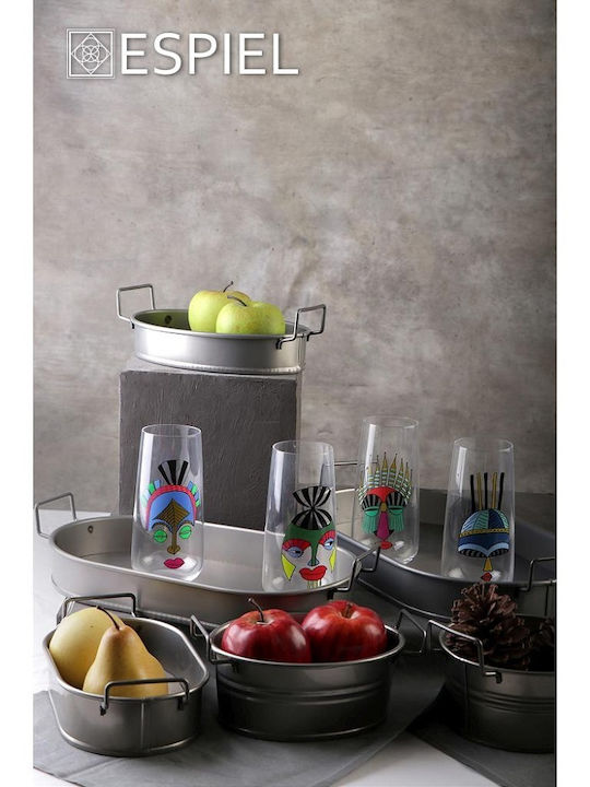 Espiel Metallischer Serviertablett 36cm
