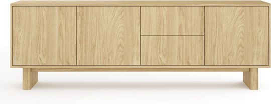 Living Room TV Unit Natural Oak L183xW62xH38cm Living Room TV Unit Natural Oak L183xW62xH38cm