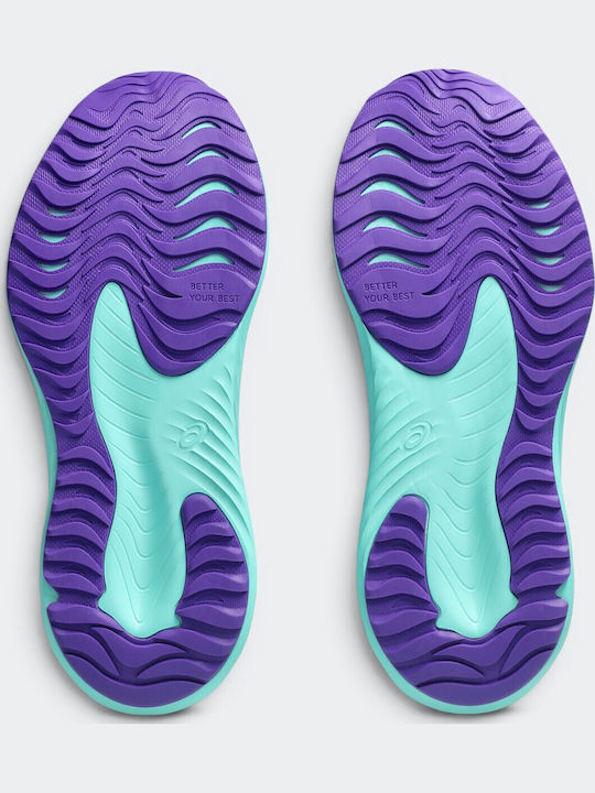 Gel-Noosa Kids Sports Shoes Running with Laces Green