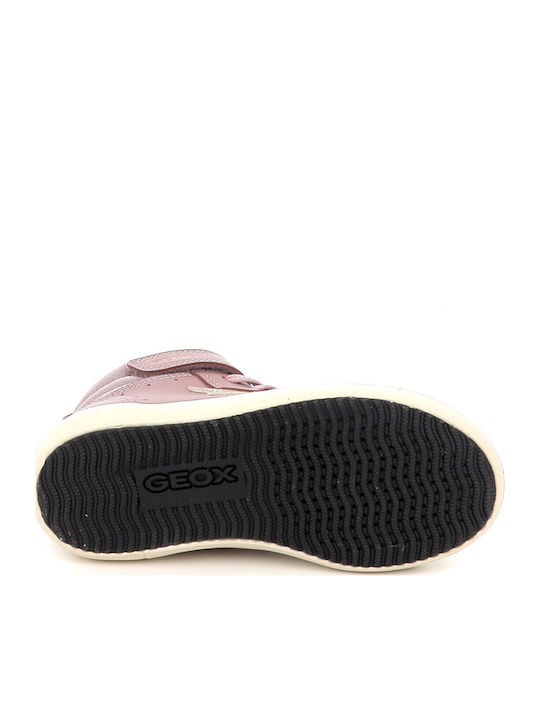 Kids Sneakers High Anatomic with Hoop & Loop Closure Pink