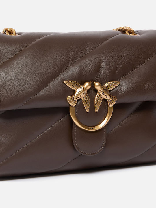Leather Women's Shoulder Bag Brown