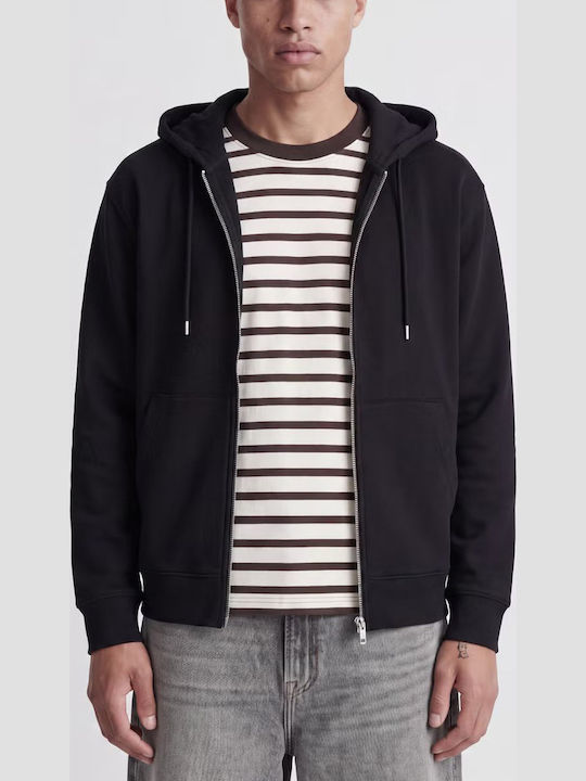 Jack & Jones Ζακέτα Black με Κουκούλα