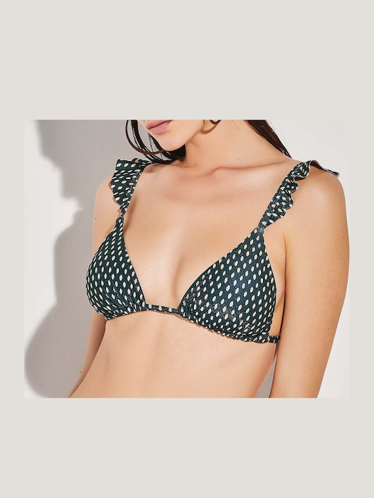 Бански От Две Части На Точки Сини На Точки Lurex