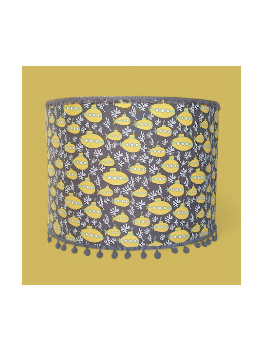 Submarine Floor Lamp with E27 Lamp Bulb Base Yellow